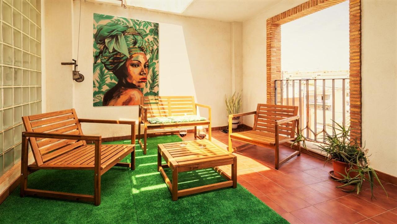 Penthouse Duplex In A 4 Floors Spanish House -8 Min To Center By Metro Valencia Exterior foto